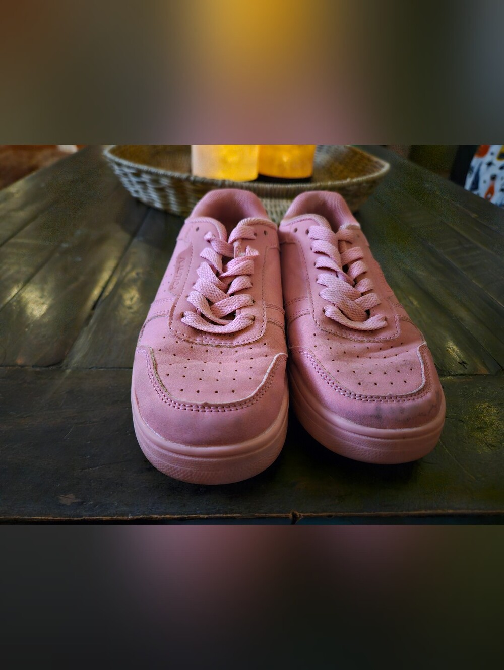 Nautica Kids Bubblegum Pink Lace-Up Sneakers